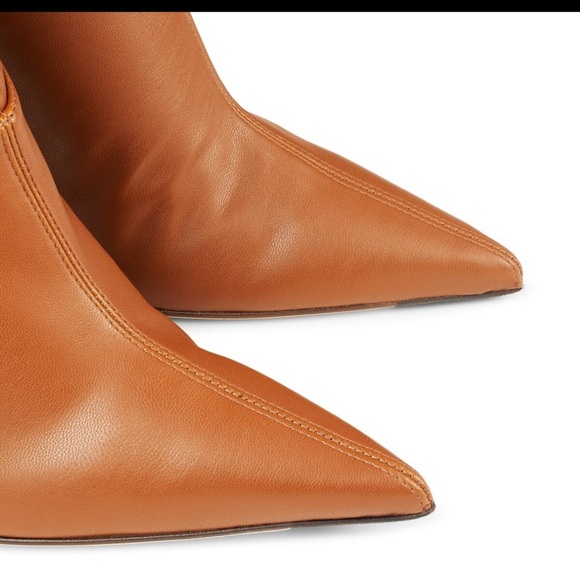 JIMMY CHOO
Bryson 100 Tan Stretch Bonded Fabric Over-The-Knee‎ Boots Tan SZ 35.5 - Picture 14 of 16